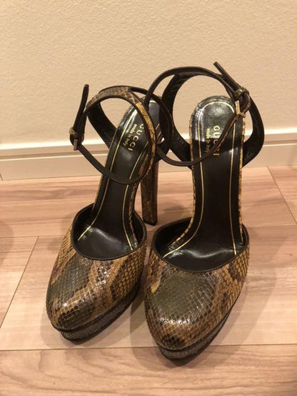 GUCCI Shoes Pumps Heel EU 38 US 8 Authentic