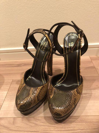 GUCCI Shoes Pumps Heel EU 38 US 8 Authentic