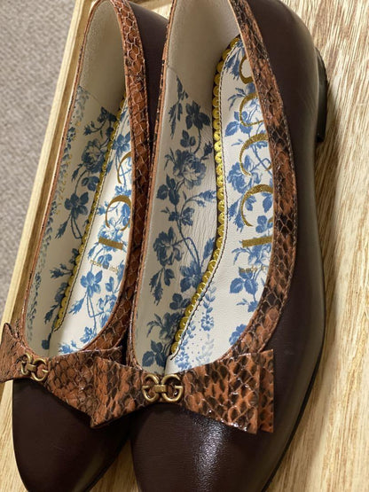 GUCCI Shoes Pumps Heel EU 36 US 6 Authentic