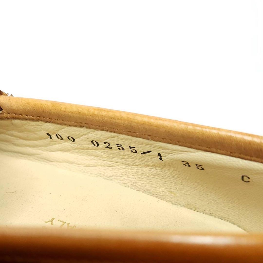 GUCCI Loafers Shoes Horse Bit EU 35 US 5 Leather Brown Authentic