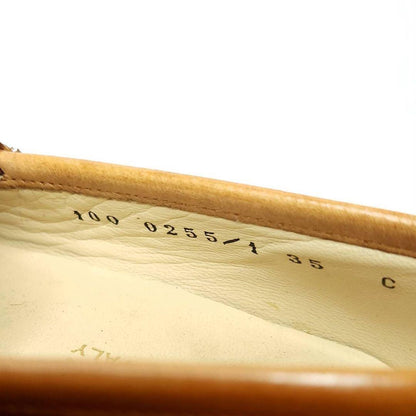 GUCCI Loafers Shoes Horse Bit EU 35 US 5 Leather Brown Authentic