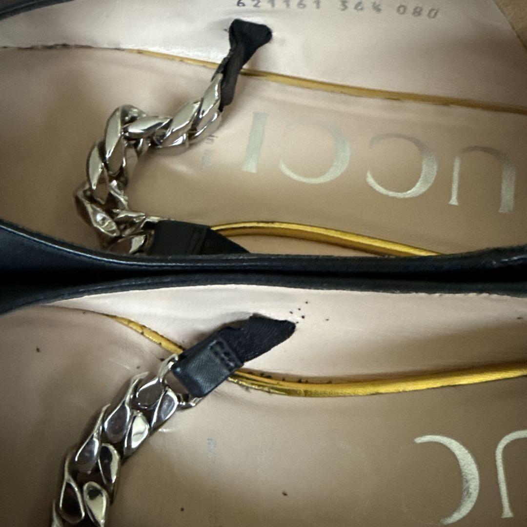 GUCCI Flat Shoes Horse Bit EU 36.5 US 6.5 Black Authentic