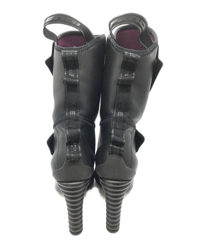 FENDI Boots Shoes EU 37 US 7 Black Authentic