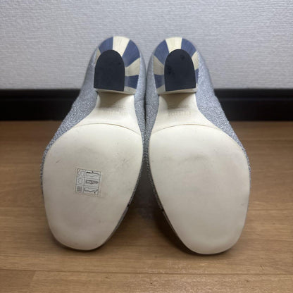 FENDI Short Boots Shoes EU 35 US 5 Knit Gray Authentic