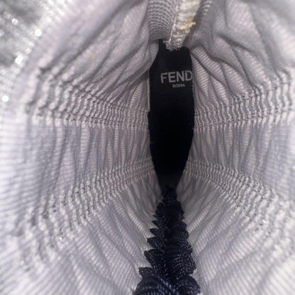 FENDI Short Boots Shoes EU 35 US 5 Knit Gray Authentic