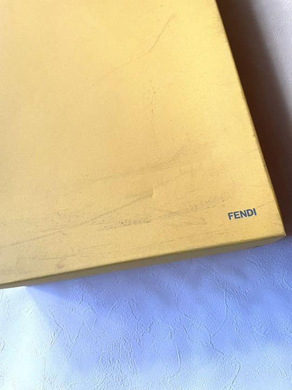 FENDI Long Boots Shoes EU 37 US 7 Leather Brown Authentic