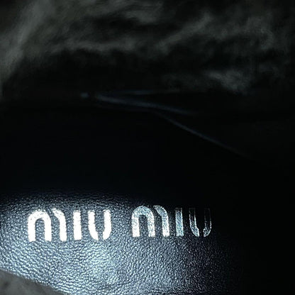 FENDI Short Boots Shoes FF Zucca EU 37 US 7 Suede Bordeaux Authentic