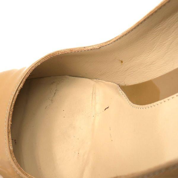 FENDI Shoes Pumps Heel FF Zucca EU 36.5 US 6.5 Beige Authentic