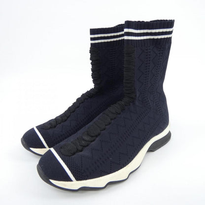 FENDI Sneakers Shoes Boots EU 39 US 9 Black Authentic