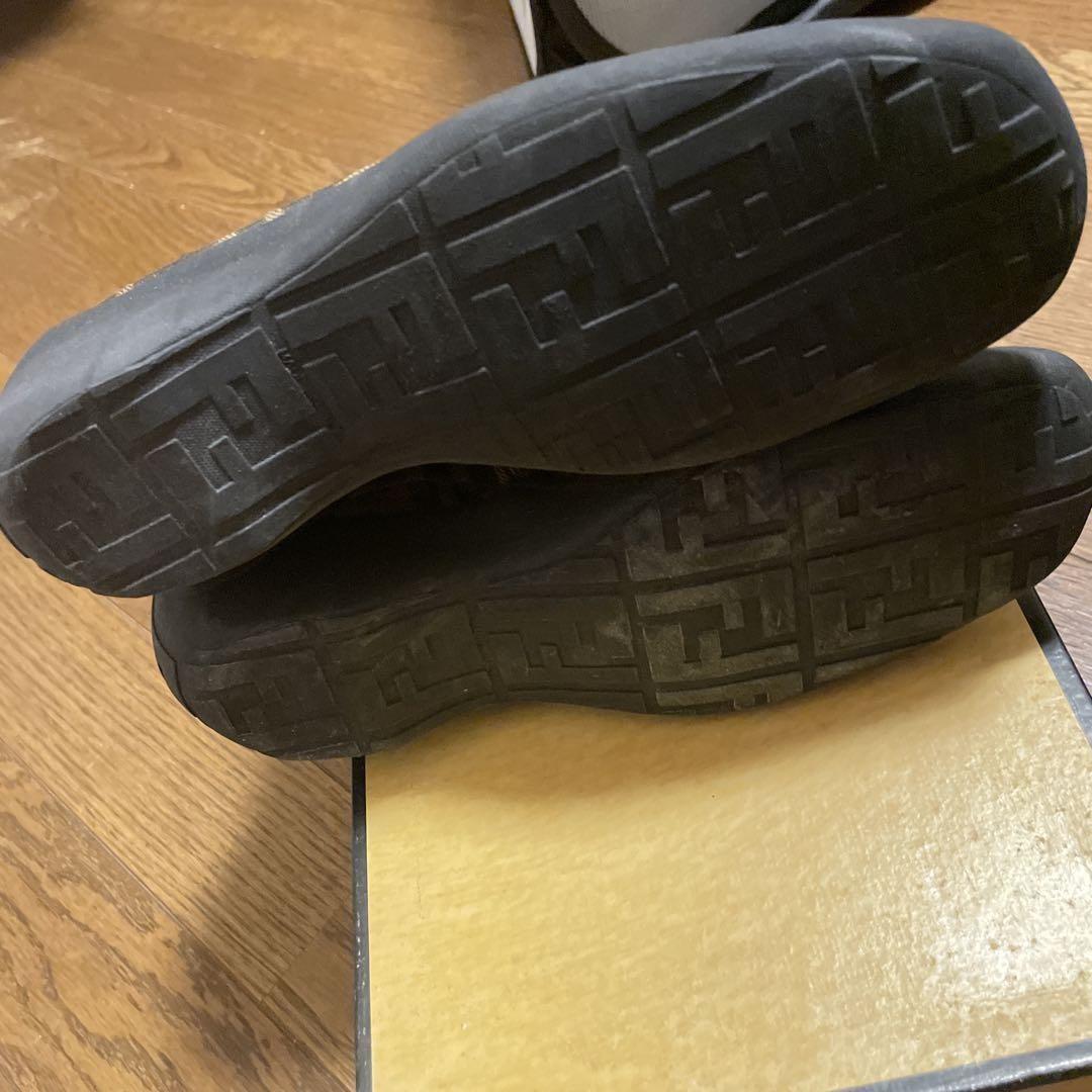 FENDI Short Boots Shoes ZUCCA NERO SABBIA  EU 36 US 6 Brown Authentic