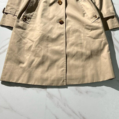 Aquascutum Trench Coat Asian fit L US size M Beige Authentic