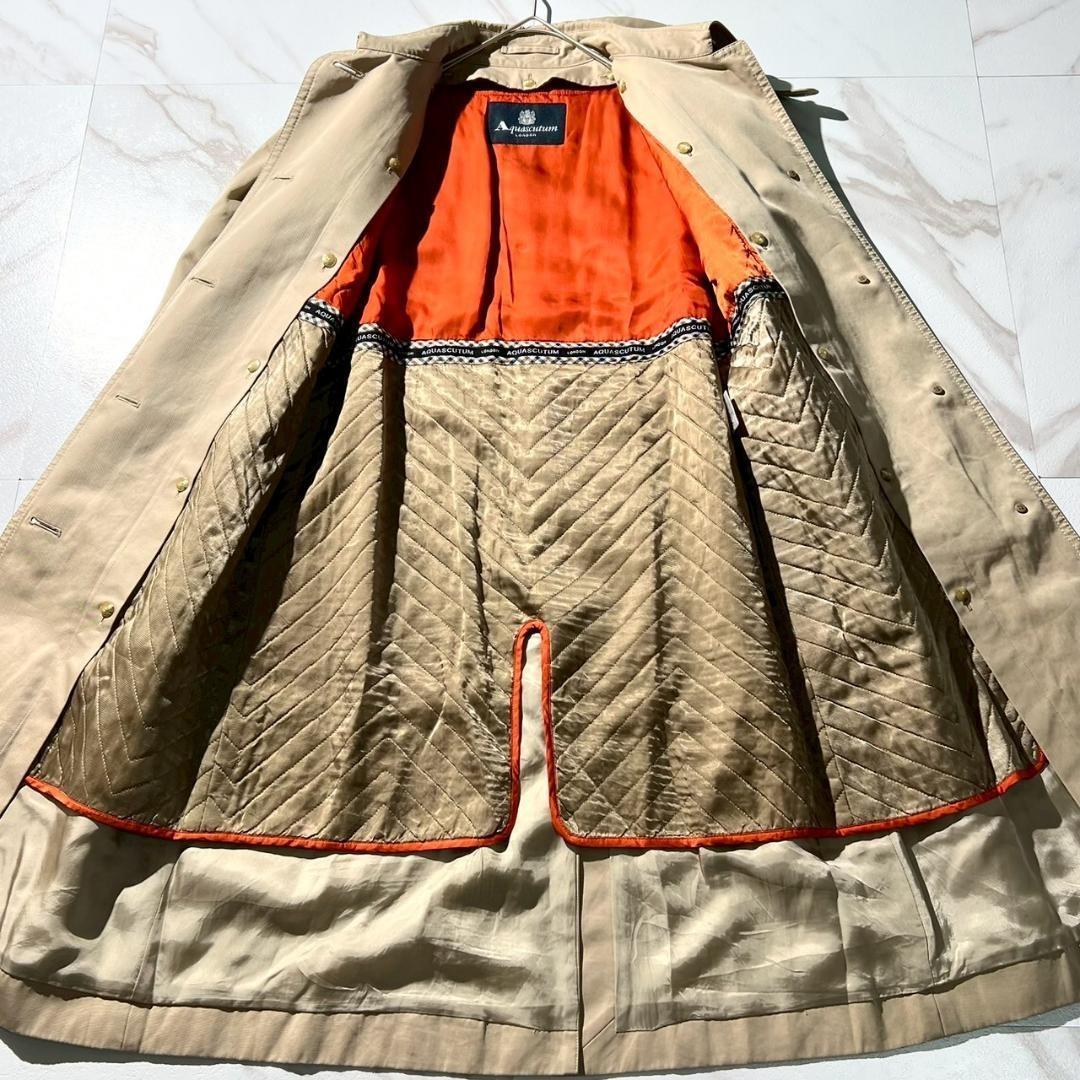 Aquascutum Trench Coat Asian fit L US size M Beige Authentic