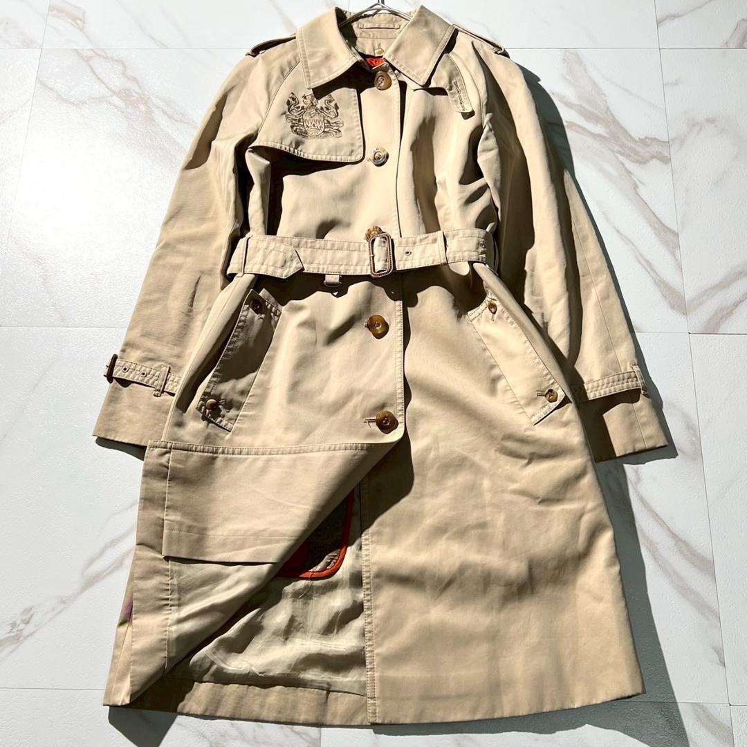 Aquascutum Trench Coat Asian fit L US size M Beige Authentic