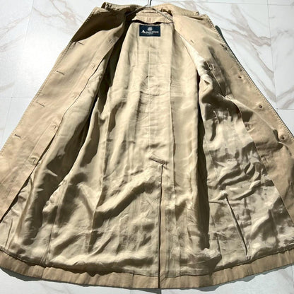 Aquascutum Trench Coat Asian fit L US size M Beige Authentic