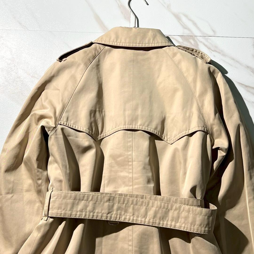 Aquascutum Trench Coat Asian fit L US size M Beige Authentic