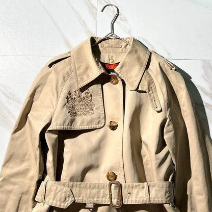 Aquascutum Trench Coat Asian fit L US size M Beige Authentic