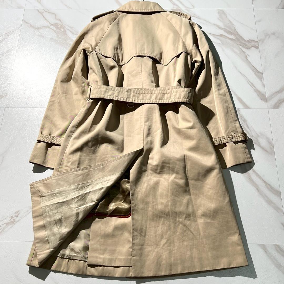 Aquascutum Trench Coat Asian fit L US size M Beige Authentic