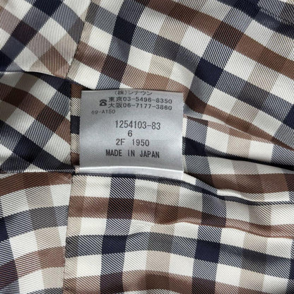 Aquascutum Trench Coat Club Check Asian fit S US size XS Beige Authentic