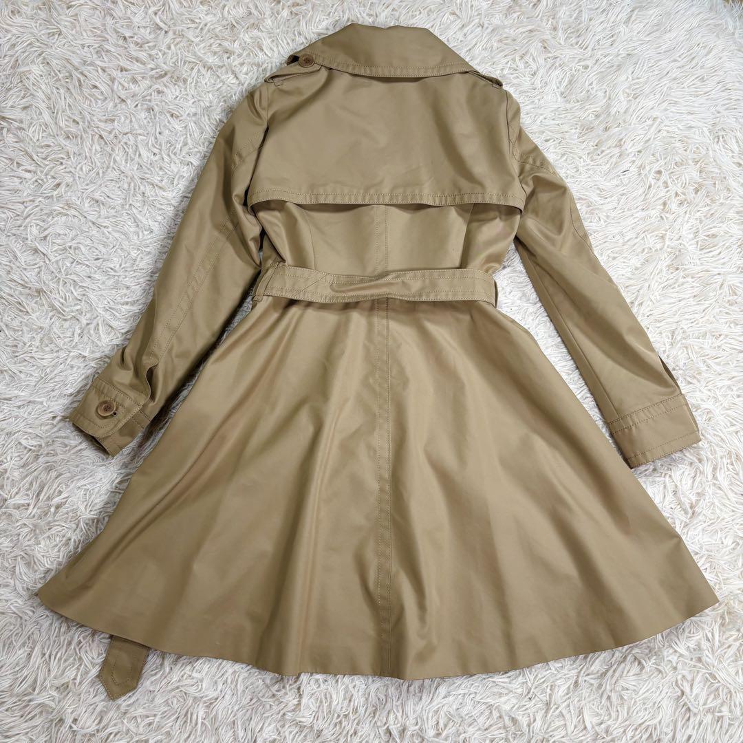 Aquascutum Trench Coat Club Check Asian fit S US size XS Beige Authentic