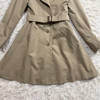 Aquascutum Trench Coat Club Check Asian fit S US size XS Beige Authentic