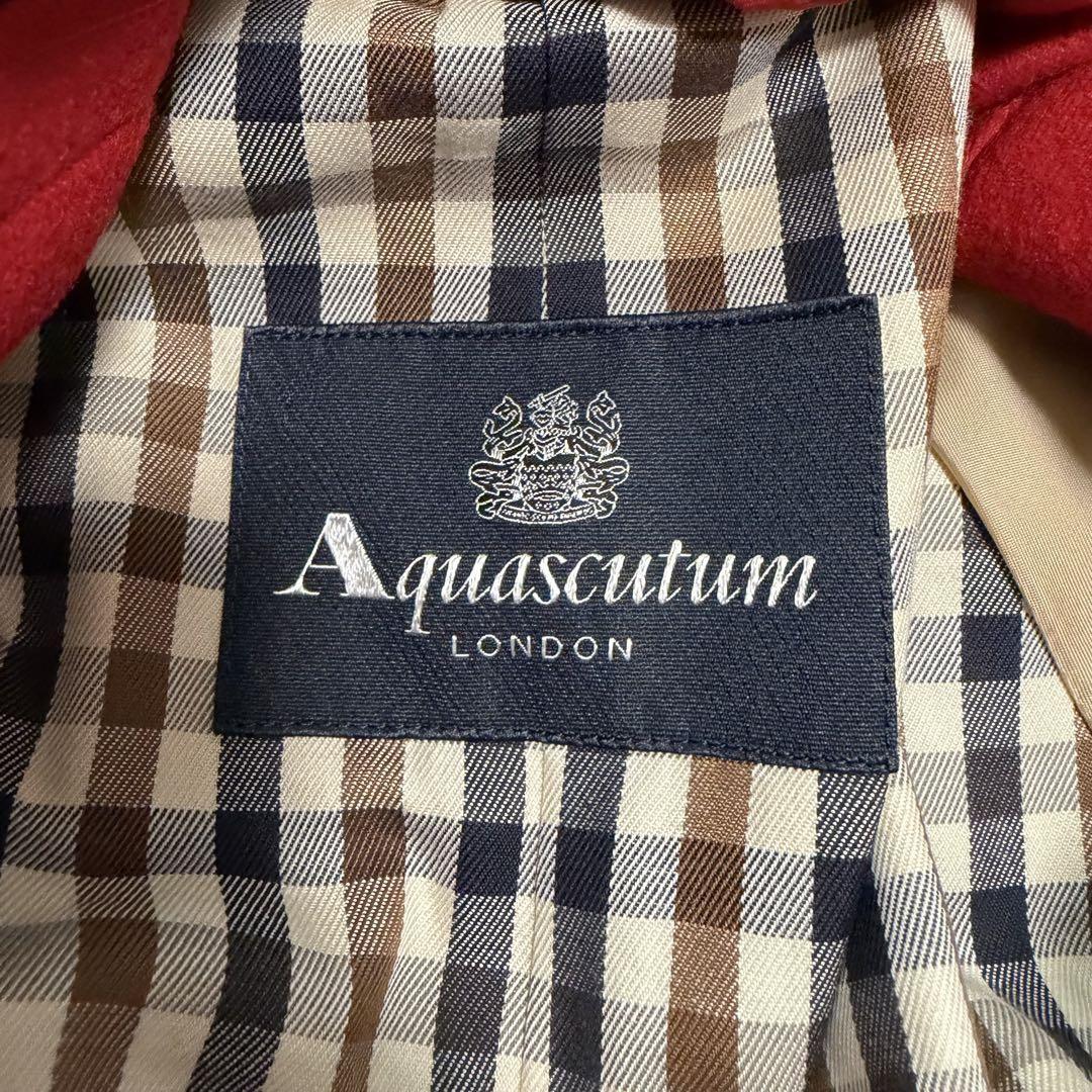Aquascutum Trench Coat Club Check Asian fit M US size S Honey Beige Authentic