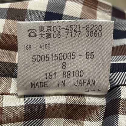 Aquascutum Trench Coat Club Check Asian fit L US size M Beige Authentic