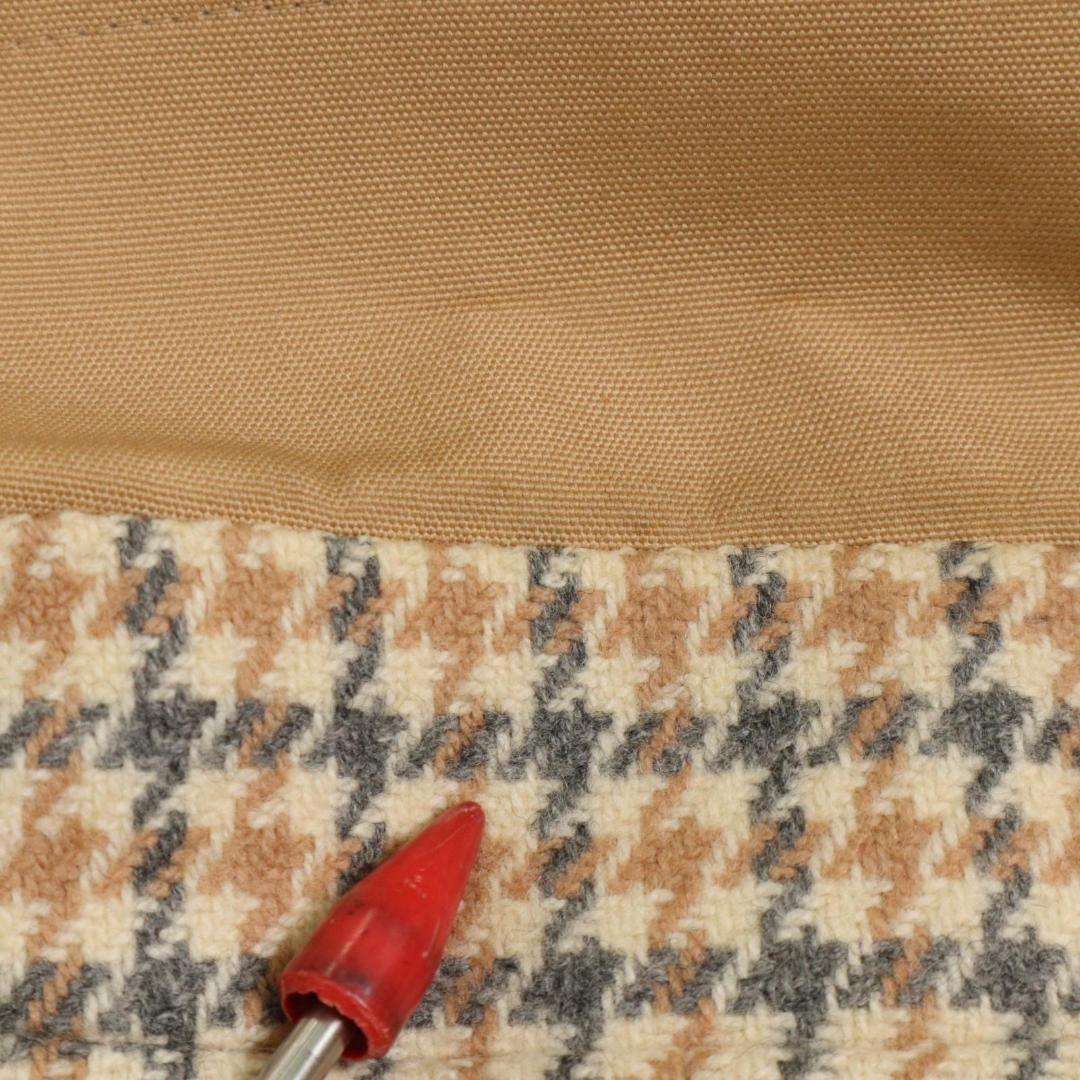 Aquascutum Reversible Trench Coat Club Check Asian fit L US size M Beige Auth