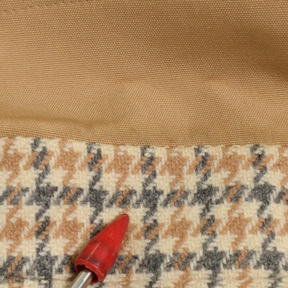 Aquascutum Reversible Trench Coat Club Check Asian fit L US size M Beige Auth