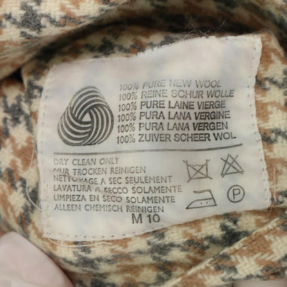 Aquascutum Reversible Trench Coat Club Check Asian fit L US size M Beige Auth