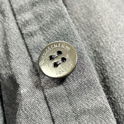 Aquascutum Trench Coat Asian fit L US size M Black Authentic