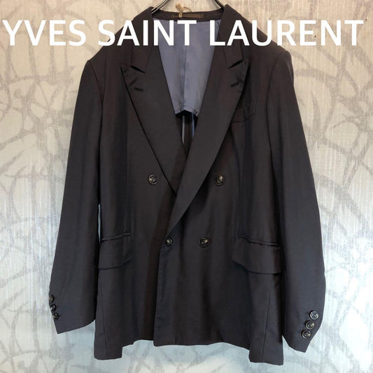 Saint Laurent Tailored Jacket Asian fit M US size S Brown Authentic
