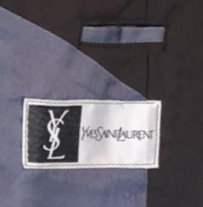 Saint Laurent Tailored Jacket Asian fit M US size S Brown Authentic