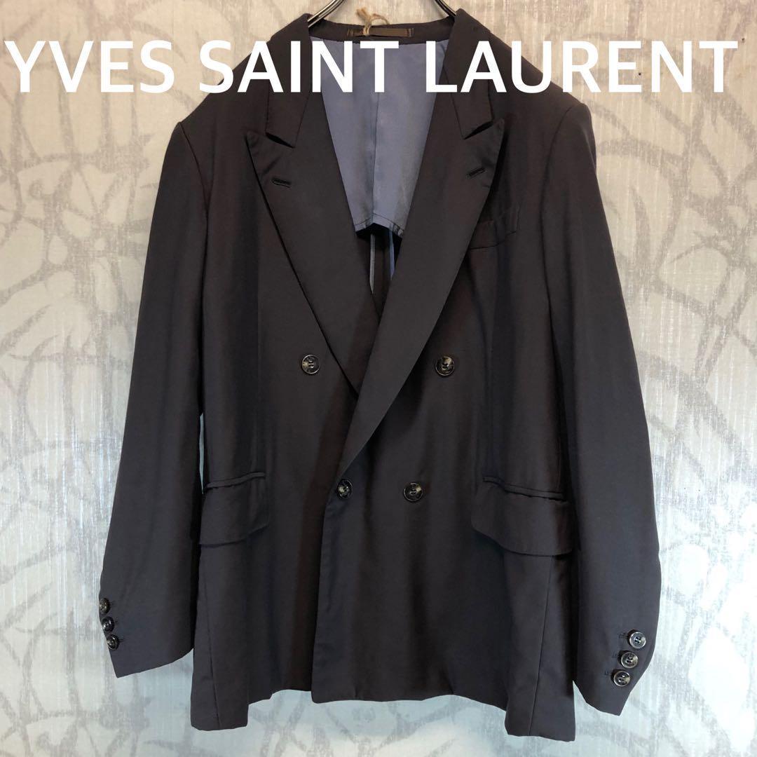 Saint Laurent Tailored Jacket Asian fit M US size S Brown Authentic