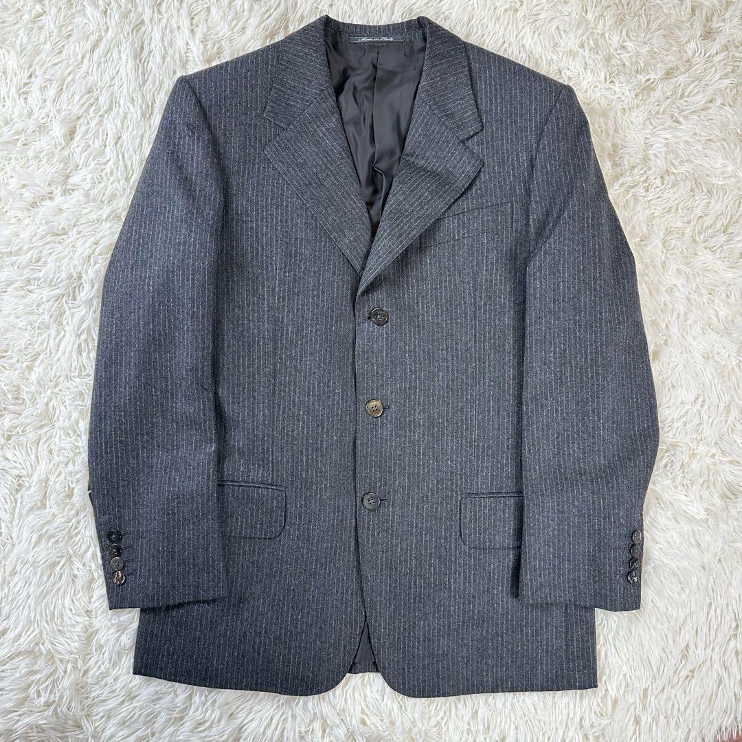 Saint Laurent rive gauche Tailored Jacket Asian fit M US size S Dark Gray Auth