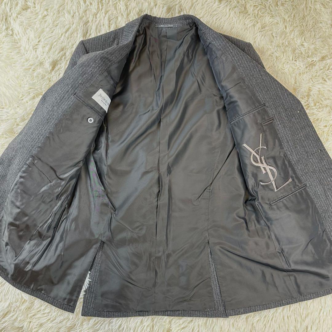 Saint Laurent rive gauche Tailored Jacket Asian fit M US size S Dark Gray Auth