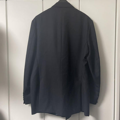 Saint Laurent Tailored Jacket FREE SIZE Navy Authentic
