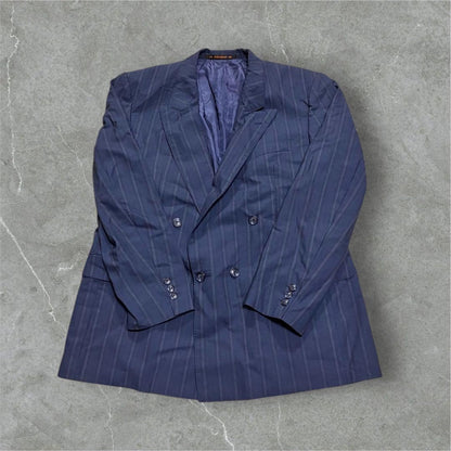 Saint Laurent rive gauche Tailored Jacket Asian fit L US size M Navy Authentic