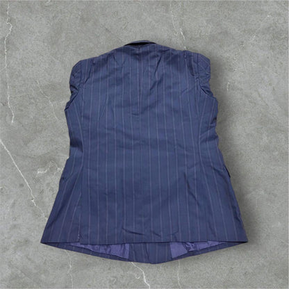 Saint Laurent rive gauche Tailored Jacket Asian fit L US size M Navy Authentic