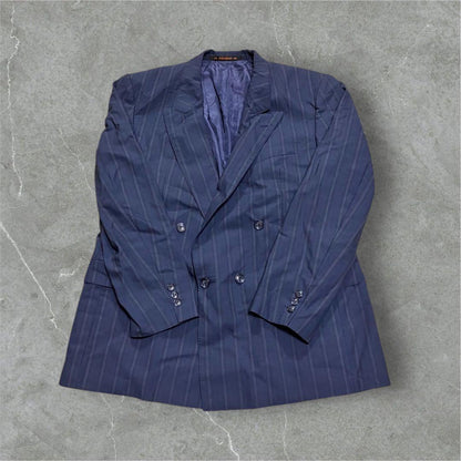 Saint Laurent rive gauche Tailored Jacket Asian fit L US size M Navy Authentic