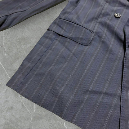 Saint Laurent rive gauche Tailored Jacket Asian fit L US size M Navy Authentic