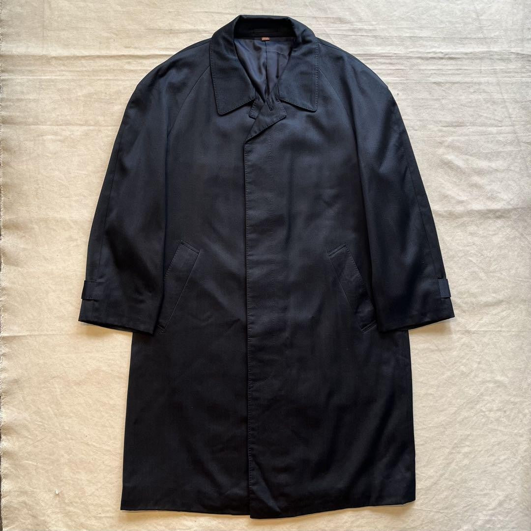 Saint Laurent soutien collar Coat FREE SIZE Navy Authentic