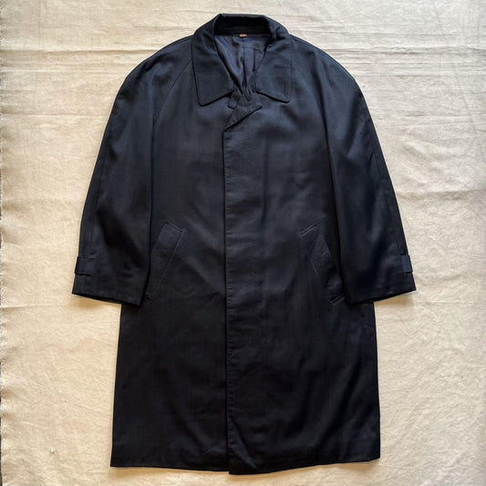 Saint Laurent soutien collar Coat FREE SIZE Navy Authentic