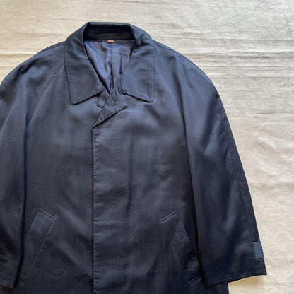 Saint Laurent soutien collar Coat FREE SIZE Navy Authentic