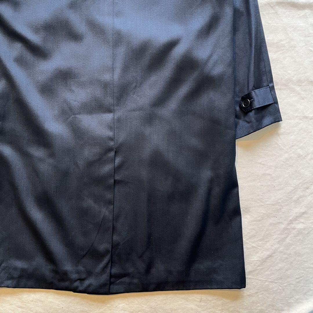 Saint Laurent soutien collar Coat FREE SIZE Navy Authentic