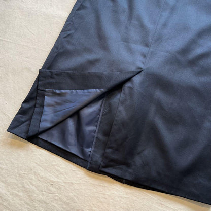 Saint Laurent soutien collar Coat FREE SIZE Navy Authentic