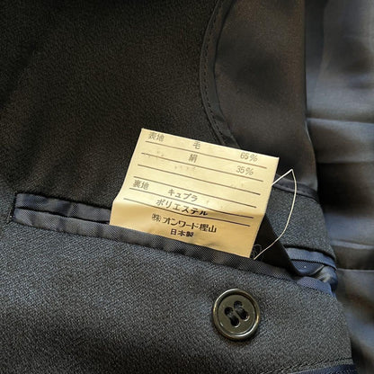 Saint Laurent soutien collar Coat FREE SIZE Navy Authentic