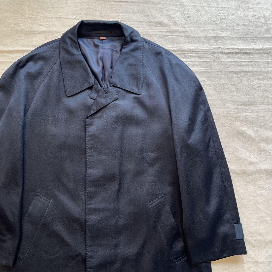 Saint Laurent soutien collar Coat FREE SIZE Navy Authentic