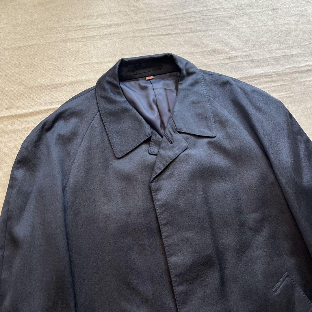 Saint Laurent soutien collar Coat FREE SIZE Navy Authentic