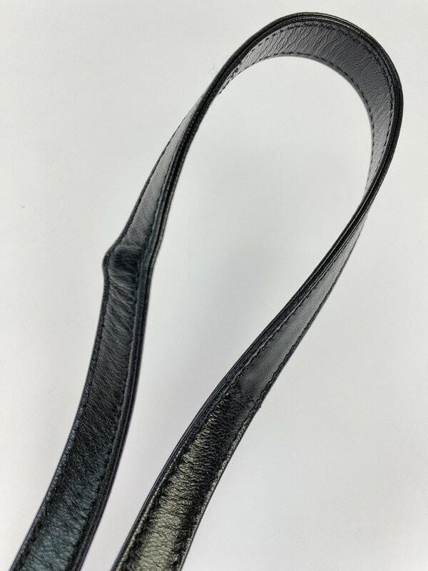 FENDI Shoulder Bag Purse Body Bag Waist Pouch FF Nylon Leather Black Authentic