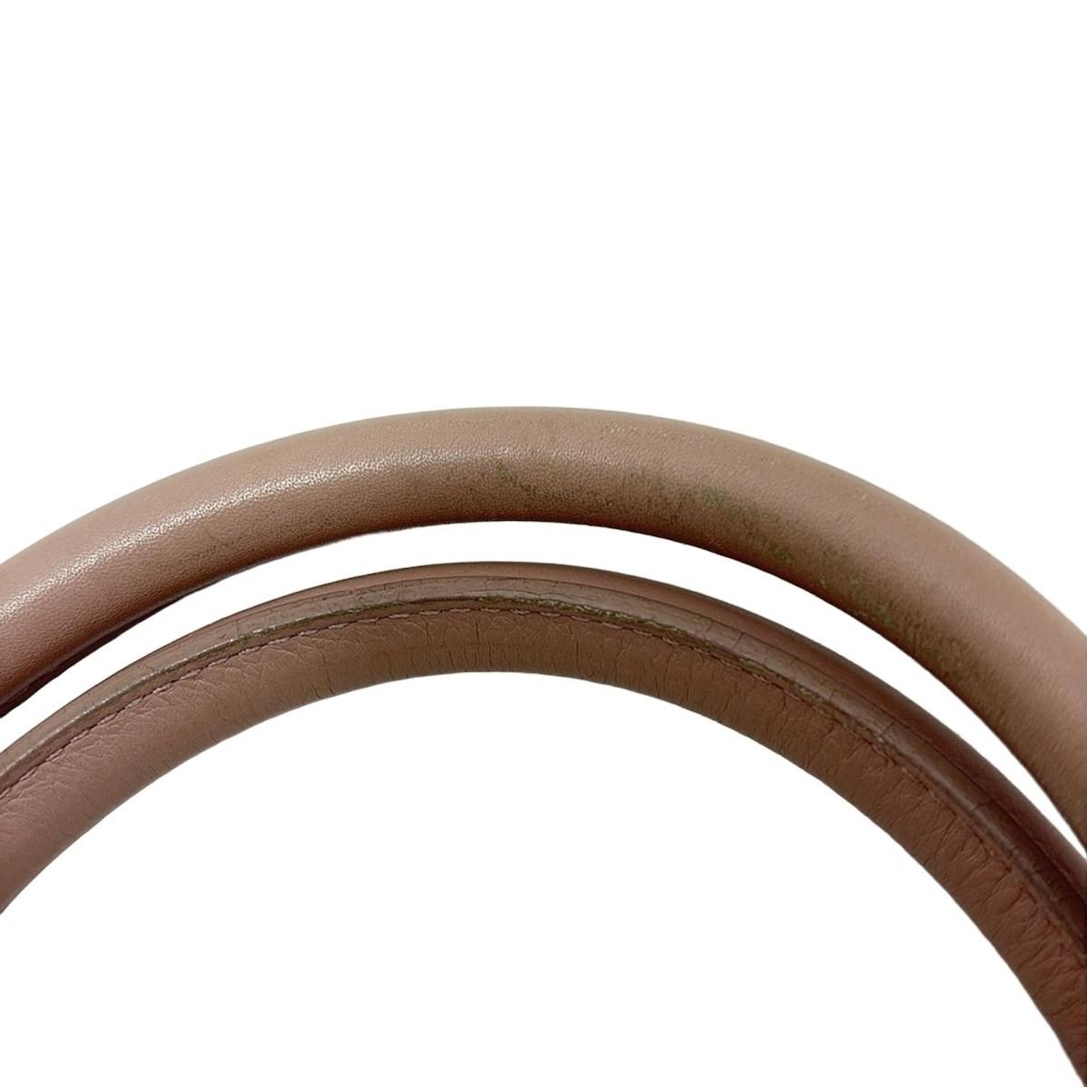 Christian Dior Hand Bag Tote Purse Nylon Leather Pink Authentic